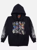 H-181-3D18-F (Hoody with ZIP, Rock Eagle)