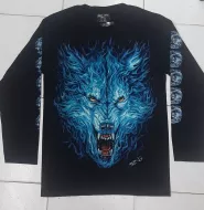 Rock Chang longsleeve LS GR №484 лонгслив,волк,животные