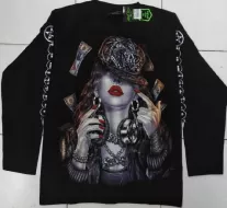 Rock Chang longsleeve LS GR №719 лонгслив,девушка,арт