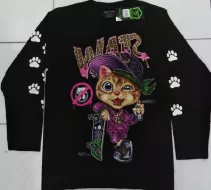 Rock Chang longsleeve LS GR №778 лонгслив,котёнок,животные