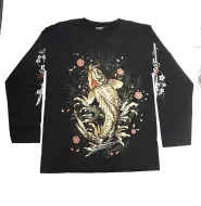 Rock Chang longsleeve LS GR №709 лонгслив,рыба,животные