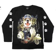 Rock Chang longsleeve LS GR №733 Лонгслив,собака,животные