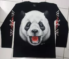 Rock Chang longsleeve LS GR №703 лонгслив,панда,животные