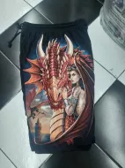 Rock Eagle Shorts GW 364 dragon, girl (шорты, дракон,девушка)