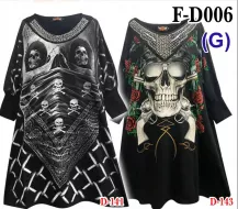 Rock Eagle dress F-D 006 (G) D- 141 (Платье, туника,черепа)