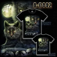 A - 0442 (T-shirts,Animals, Caballo,кот)