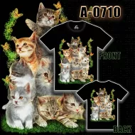 A - 0710 (T-shirts,Animals, Caballo,котята)