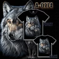 A - 0774 (T-shirts,Animals, Caballo,волк)