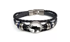 БР 091 (БРАСЛЕТ,35 tb, КОЖ,Wanchai )