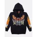 H-090-4174F (Hoody with ZIP, Rock Eagle)