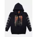 H-150-Gw45-F (Hoody with ZIP, Rock Eagle)