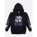 H-182-3D02-F (Hoody with ZIP, Rock Eagle)
