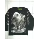 Rock Chang longsleeve LS GR №618 лонгслив,волк,орёл, животные