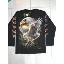 Rock Chang longsleeve LS GR №806 лонгслив,орёл,животные