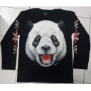 Rock Chang longsleeve LS GR №703 лонгслив,панда,животные