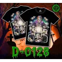 D - 0128 (T-shirts, Caballo) разное,клоун,мотоцикл