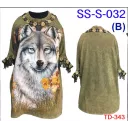 Rock Eagle dress SS-S- 032 (B) TD-343 (Платье, туника,волк)