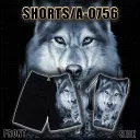 A - 0756 Caballo (shorts) (шорты,волк,животные)