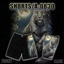 A - 0830 Caballo (shorts) (шорты,леопард)